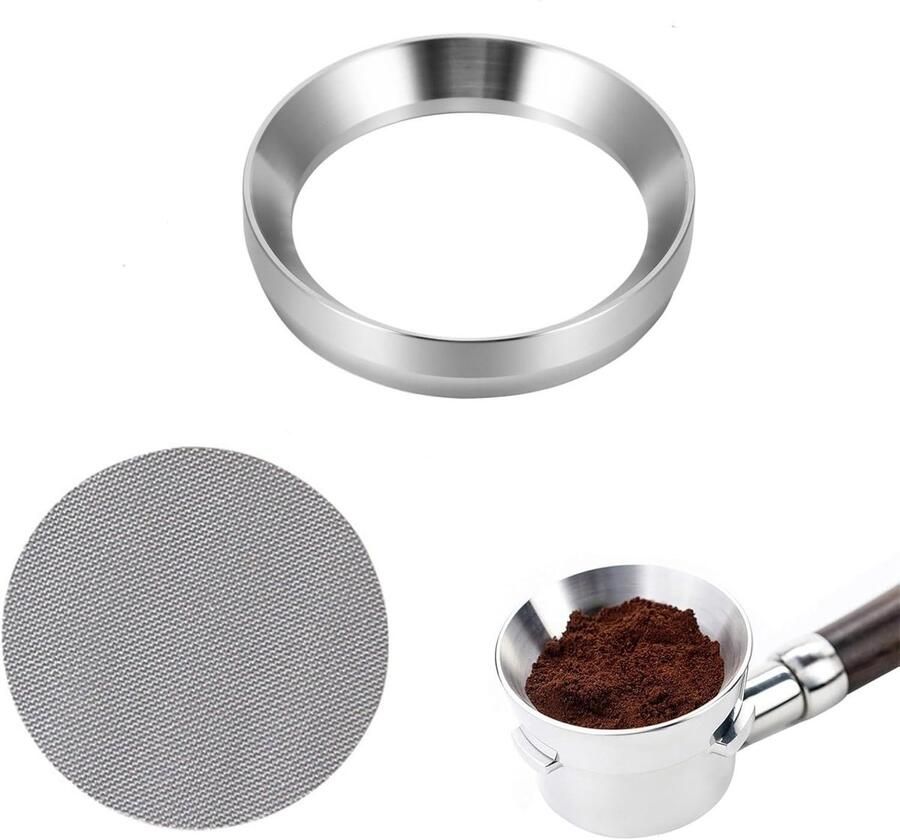 Solidchoice Espresso Dosering Funnel en Puck Screen Set