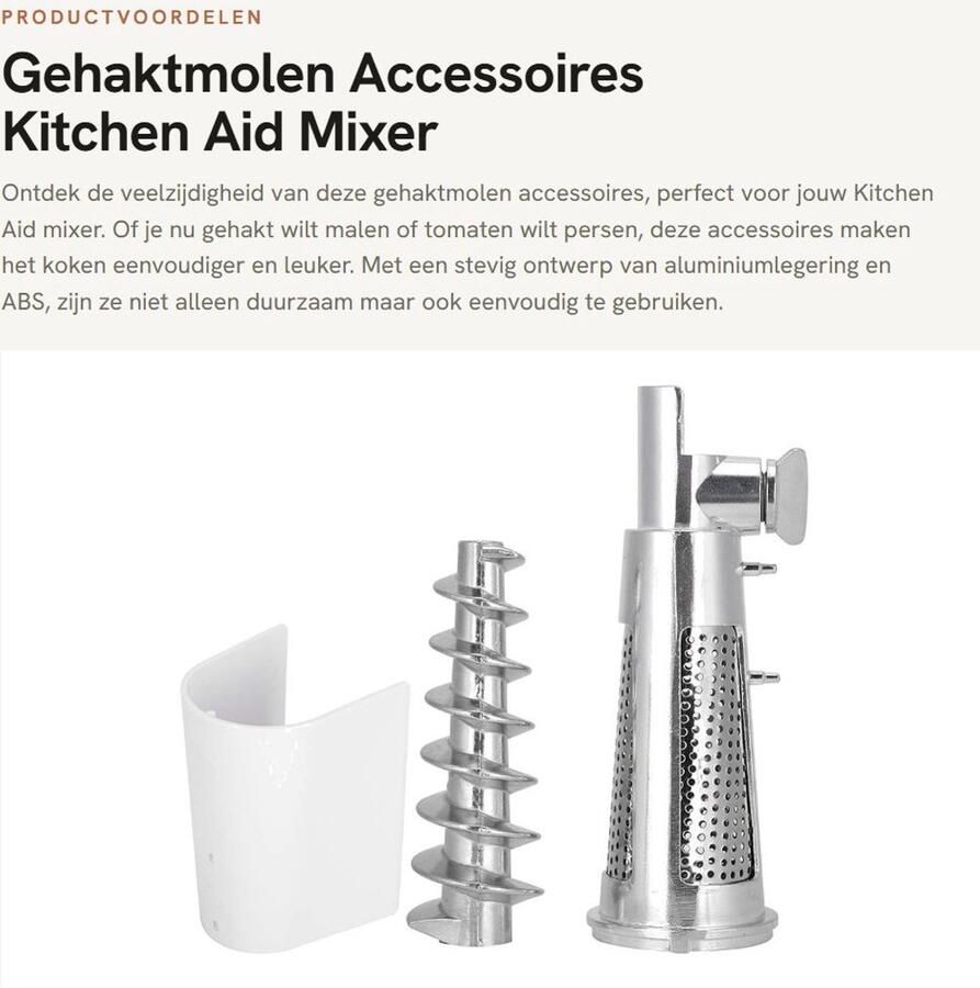 Solidchoice- Gehaktmolen Accessoires Tomatenpers Spiraal Schacht Blender Stopper Filterhuls Aluminiumlegering Draadstang Spiraal 16 3 x 5 8 cm Keukenaccessoires