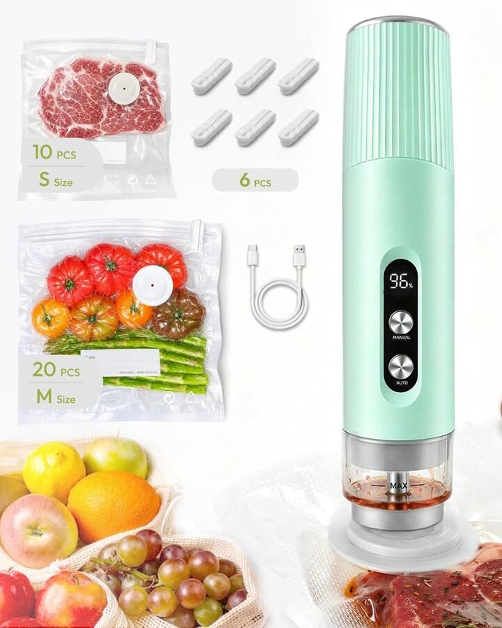 Solidchoice Handige Draagbare Vacuümsealer met USB-Oplading