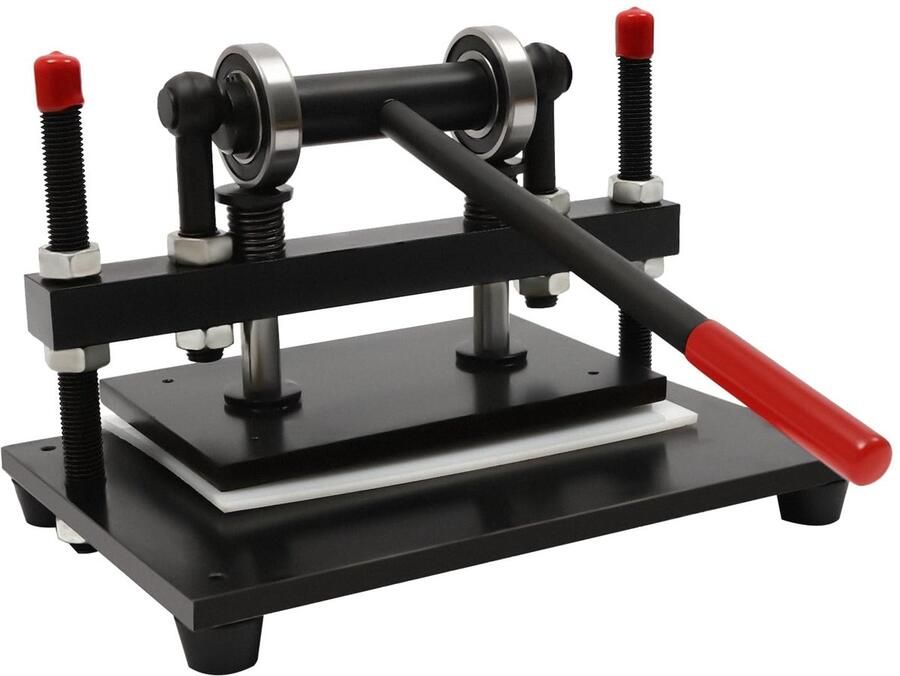 Solidchoice Handmatige Leer Snijmachine Voor Leer en Stoffen Zwart