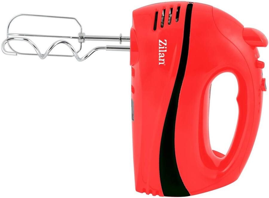 Solidchoice Handmixer met 5 Snelheden en Turbofunctie in Rood