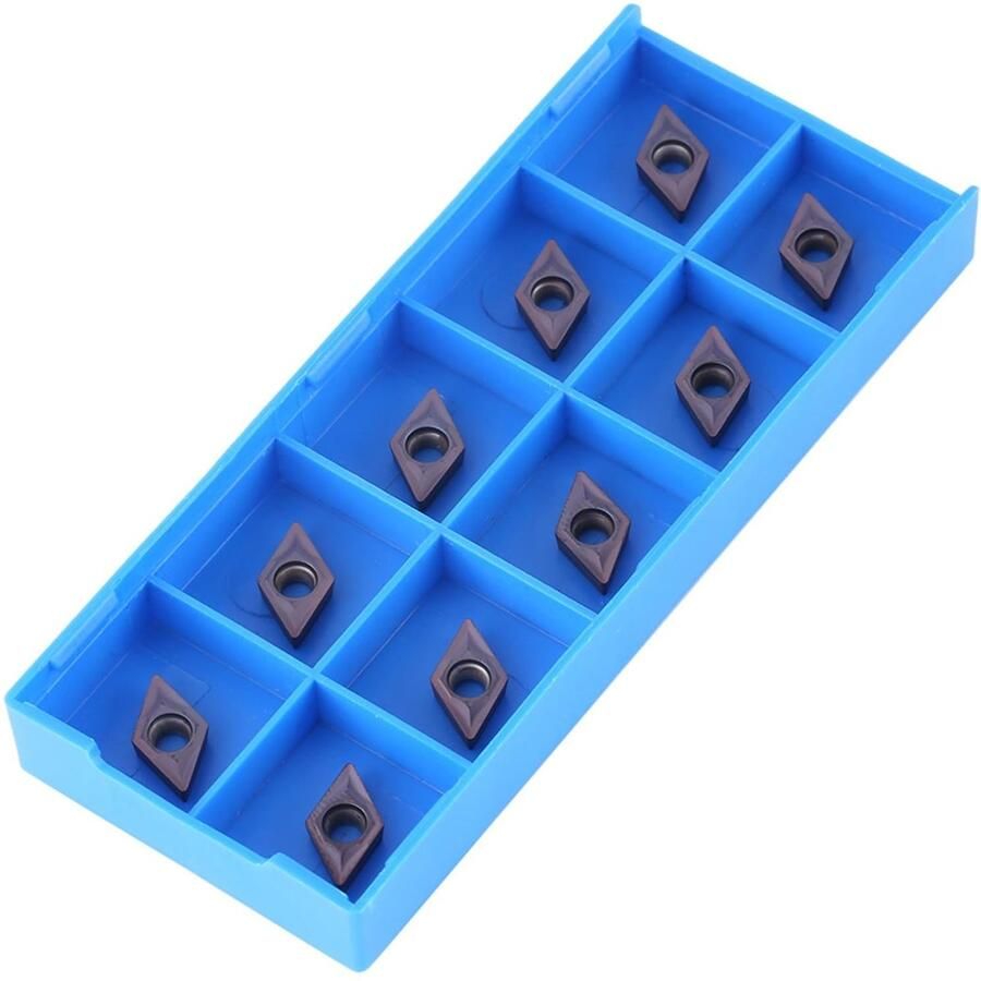 Solidchoice Hardmetaal Tips Inserts 10 Stuks Kostenefficiënt Geschikt voor Draaibank Snijmachine DCMT11T304 VP15TF