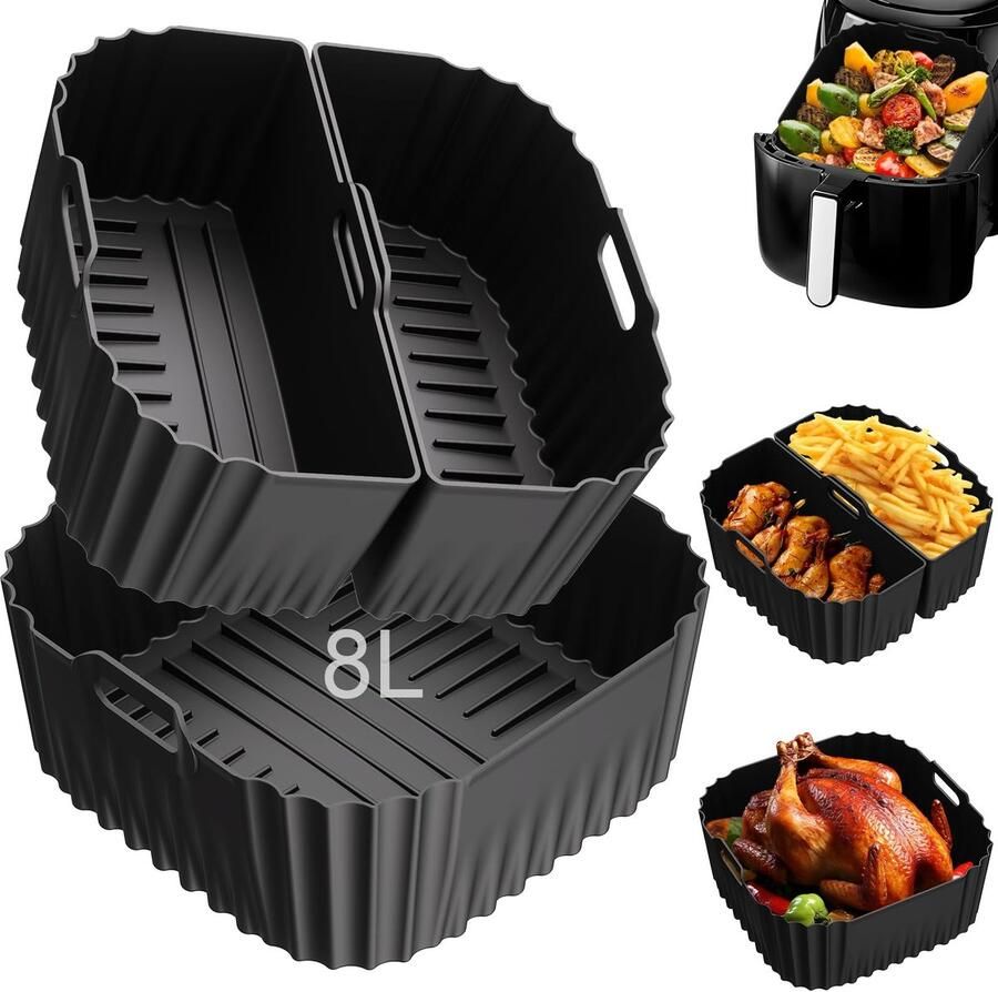 Solidchoice Herbruikbare Siliconen Inzet voor Air Fryer XXL