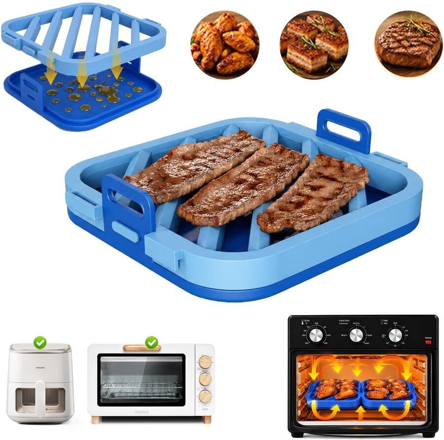 Solidchoice Hittebestendige Siliconen Accessoires voor Heteluchtfriteuse