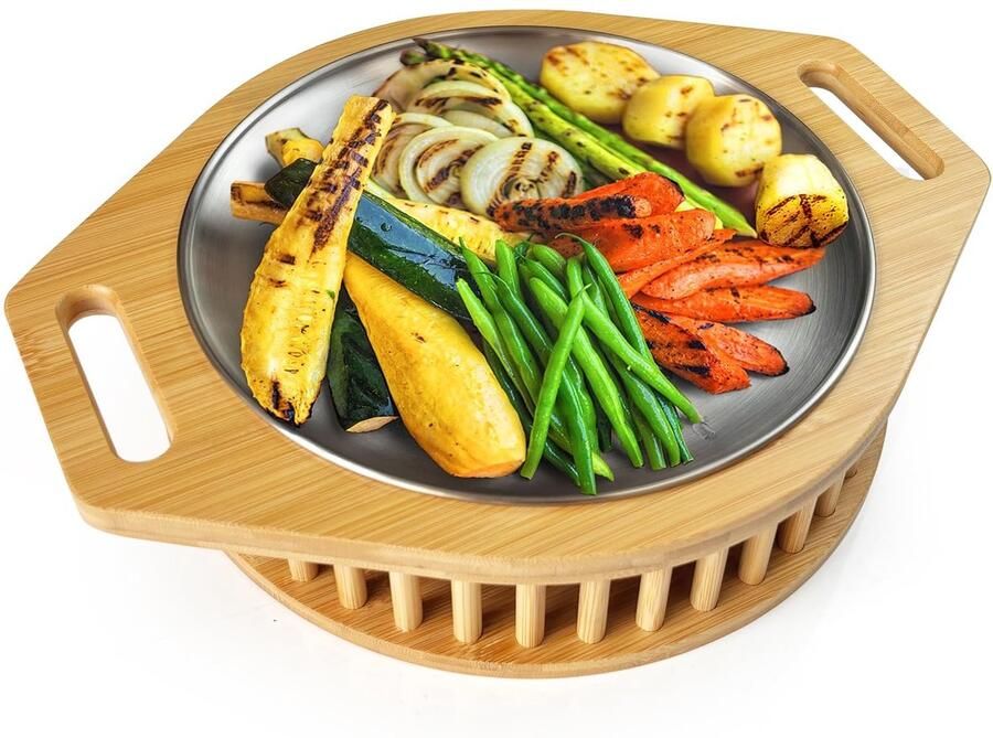 Solidchoice Hotty Warmhoudplaat Roestvrijstalen Grillhouder