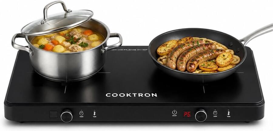 Solidchoice Inductiekookplaat met 2 Branders en 3500W Vermogen
