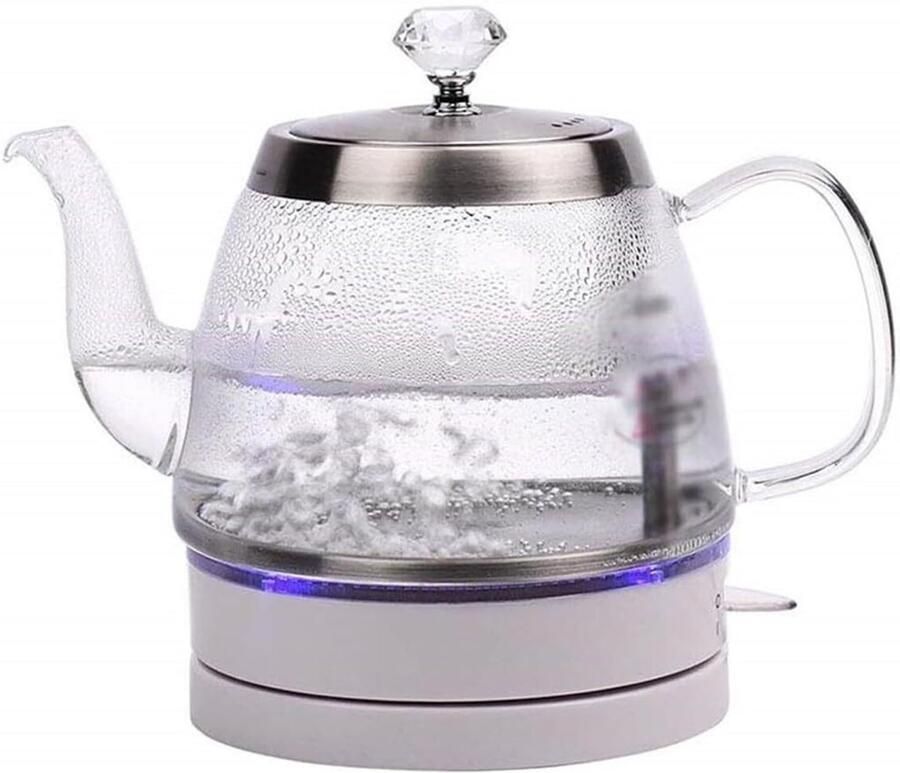Solidchoice Kleine Glazen Waterkoker voor Thee