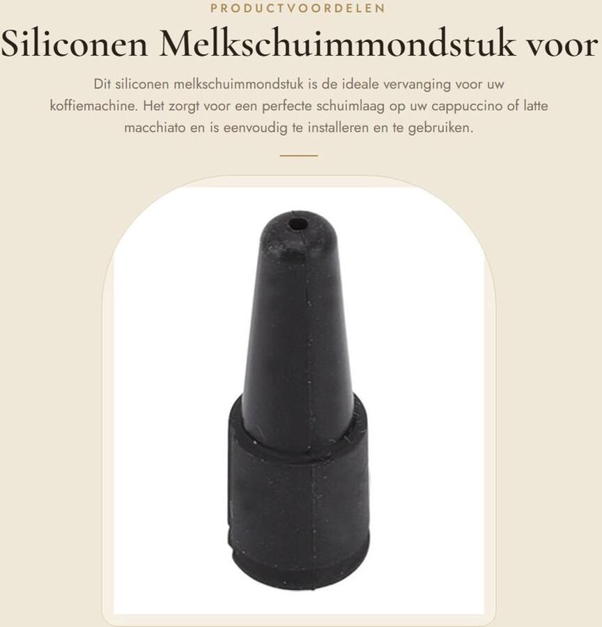Solidchoice- Melkschuimmondstuk Stoomfunctie Vervangend Mondstuk Herbruikbaar Filter Geschikt voor Dedica EC680 685 Koffiemachine Accessoire Stoommondstuk