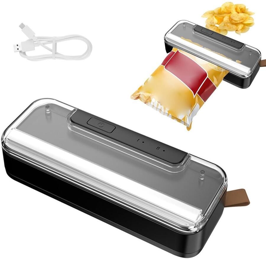 Solidchoice Mini Bag Sealer met 2-in-1 Functie voor Voedselopslag