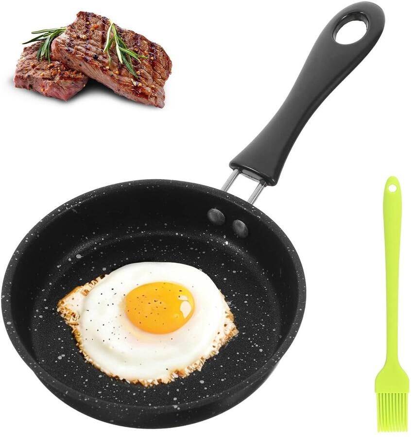 Solidchoice Mini Inductiepan met Antiaanbaklaag 12 cm