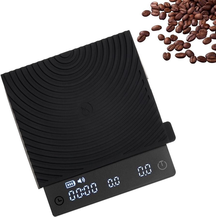 Solidchoice Mini Koffieschaal met Flowfunctie Draagbare Espressoweegschaal