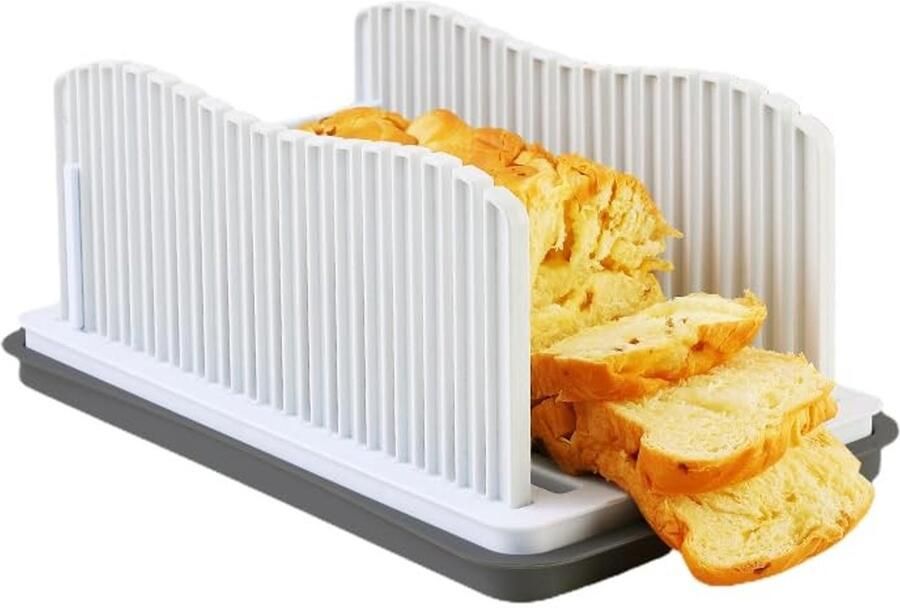 Solidchoice Multifunctionele Broodsnijder Inklapbaar en Verstelbaar Voor Zelfgemaakt Brood