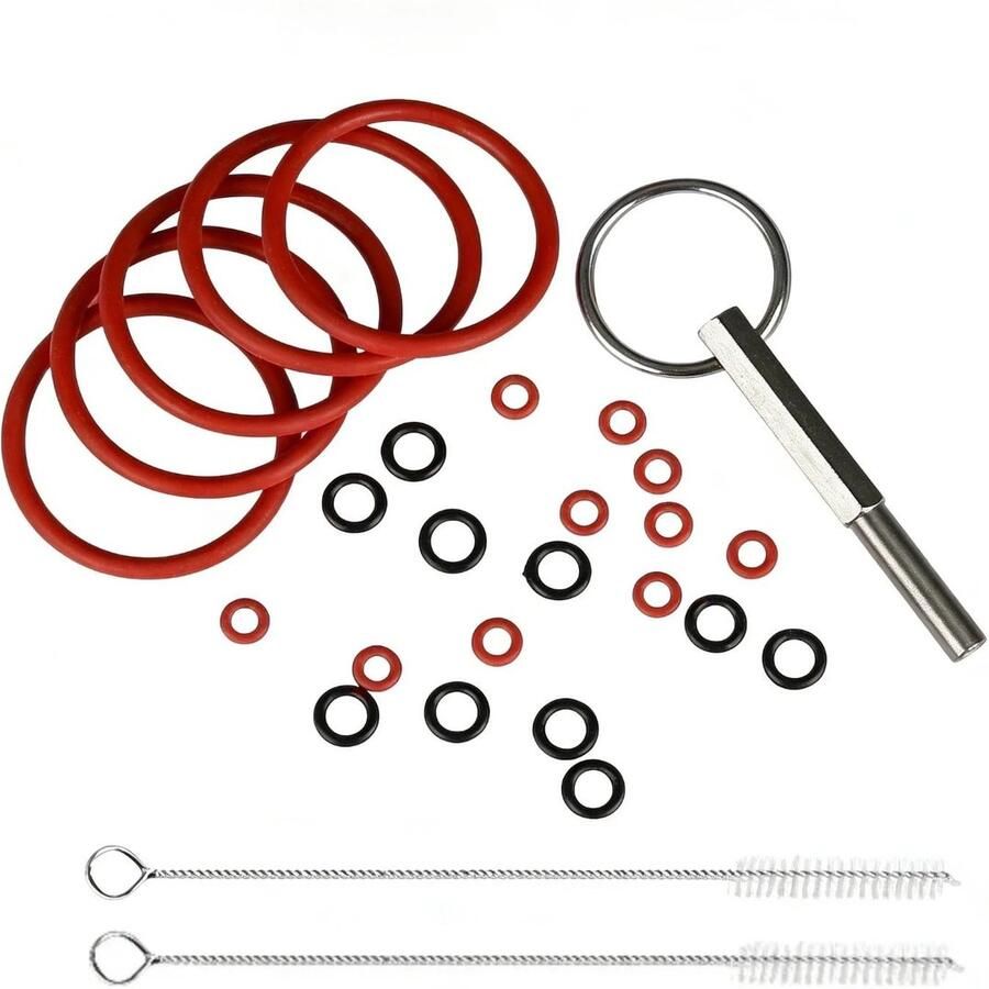 Complete Onderhoudset met 25 O-Ringen Reinigingsborstels en Sealing Rings voor Koffiemachines