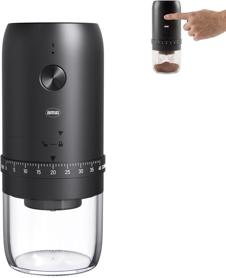 Solidchoice Oplaadbare Elektrische Koffiemolen met 40 Maalinstellingen