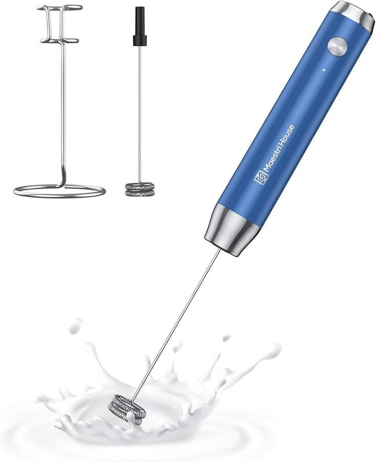 Solidchoice Oplaadbare Melkopschuimer met Stand