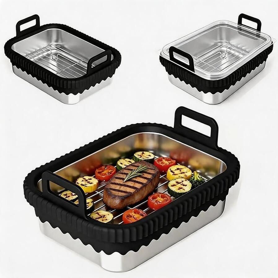 Solidchoice Ovenbestendige Bakplaat voor Airfryer Accessoires