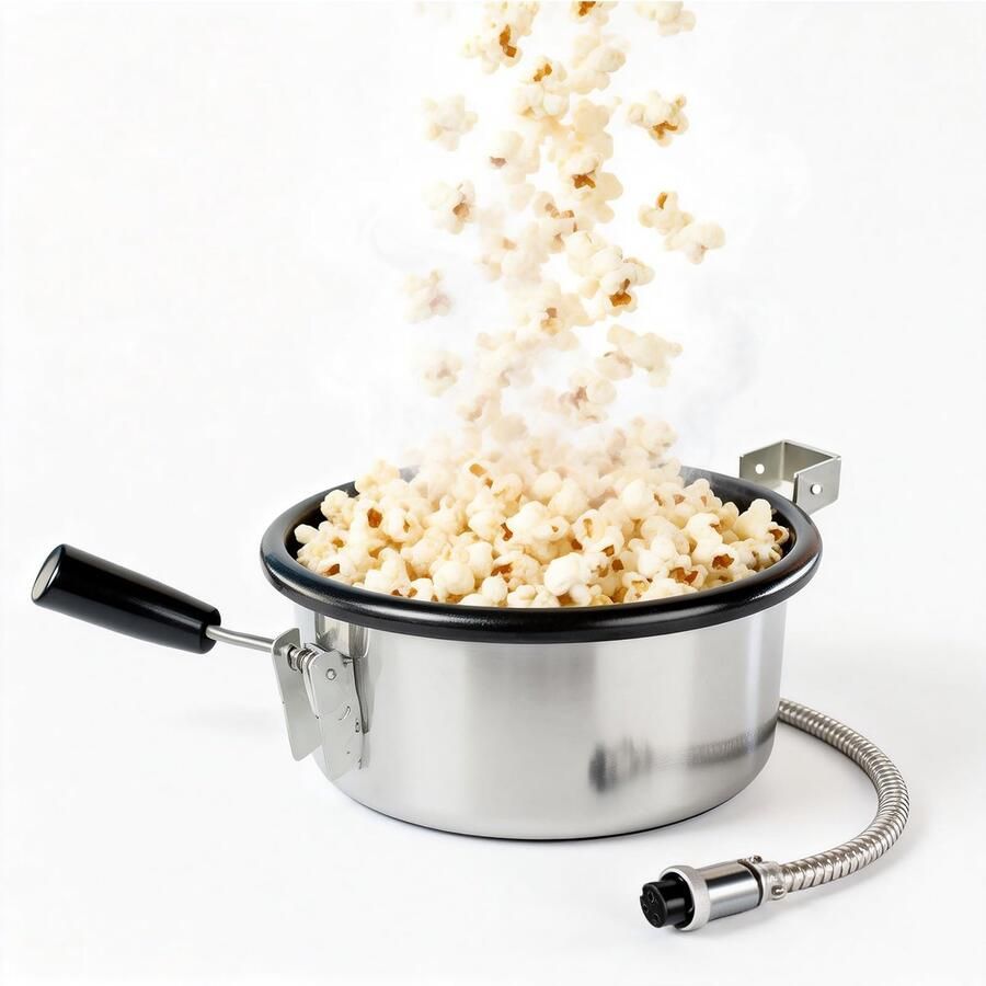 Solidchoice Popcornmachine met 3 Gaten en Hetelucht Technologie