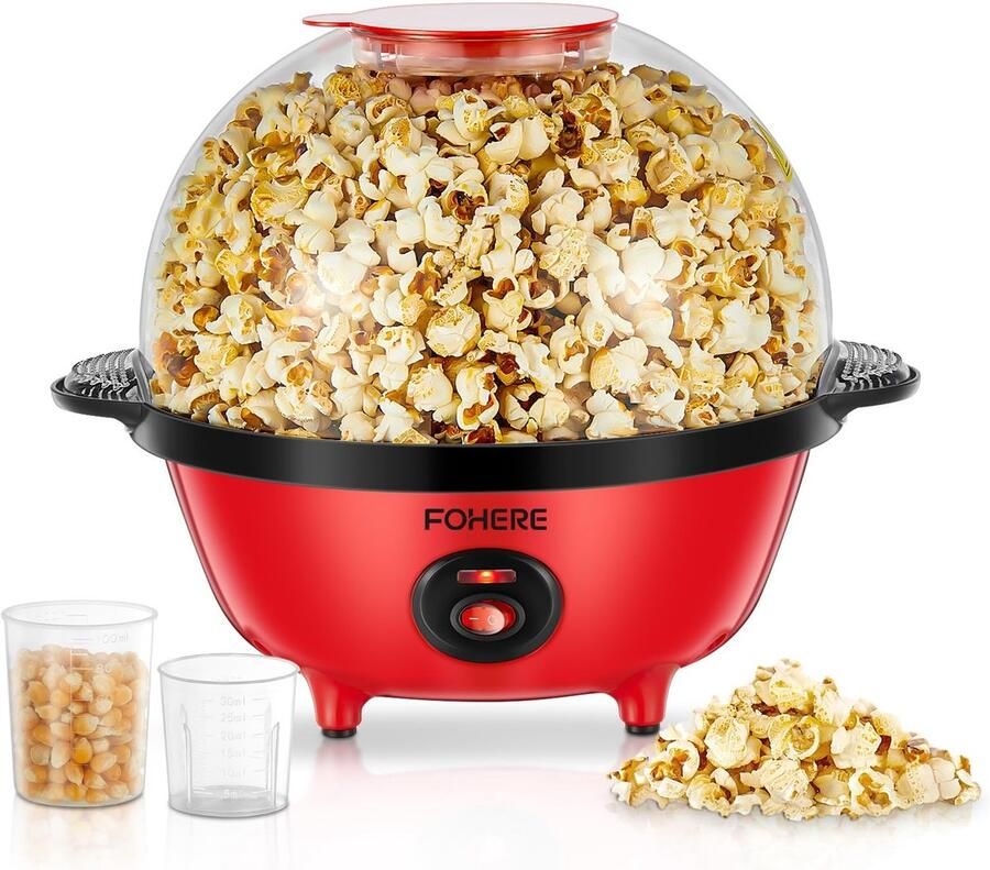 Solidchoice Popcornmachine met 4L Capaciteit voor Thuisgebruik