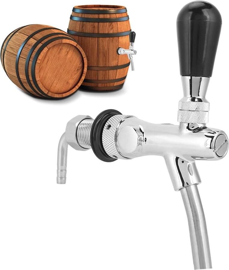 Solidchoice Professionele Biertap met Verstelbare Stroomregeling
