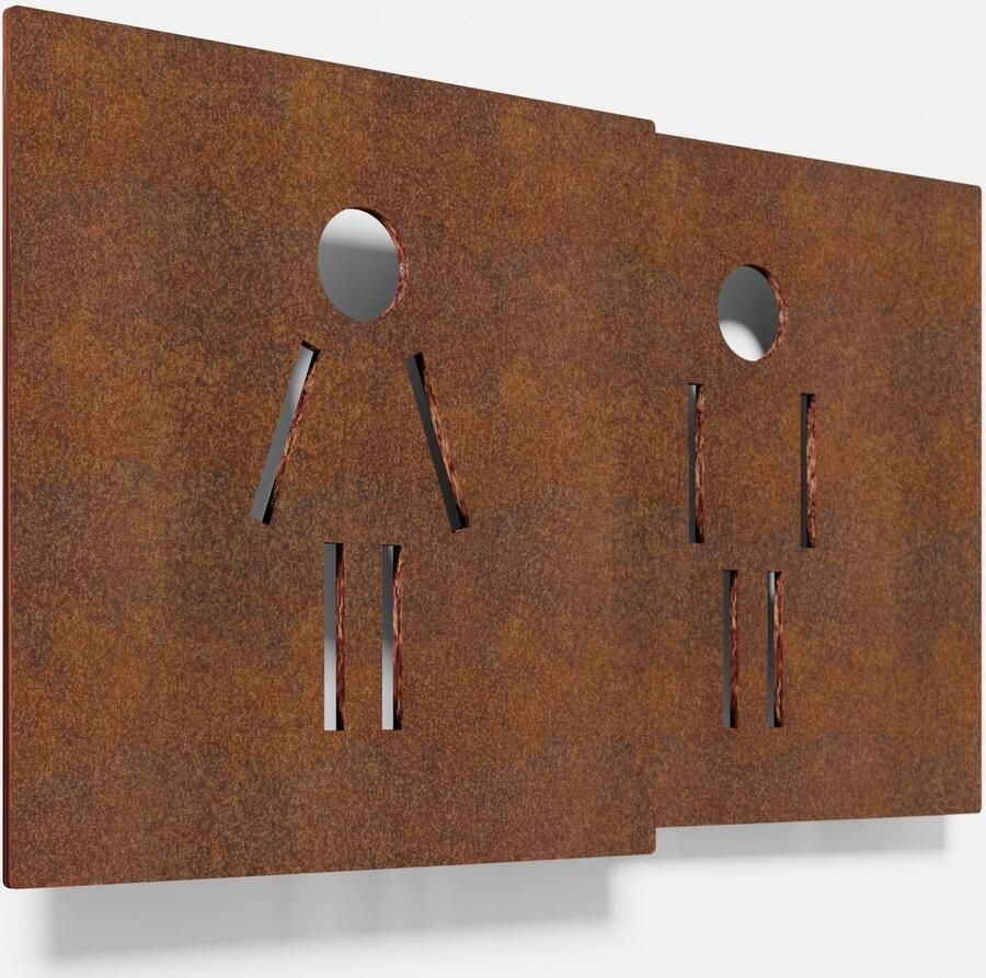 Solidchoice Retro Toiletbord Zelfklevend T.05.R