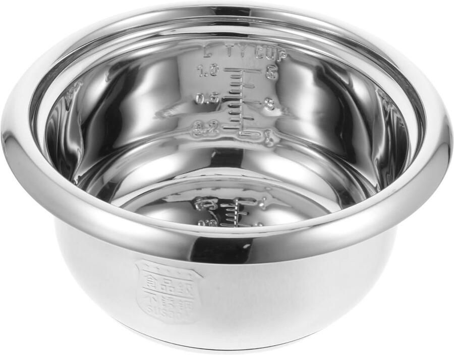 Solidchoice RVS Binnenpan voor Rijstkokers 1 Liter