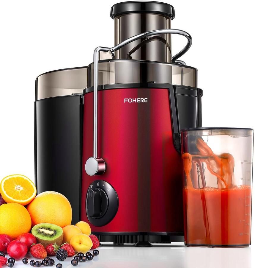 Solidchoice RVS Slow Juicer voor Versgeperste Sappen met 3 Snelheden