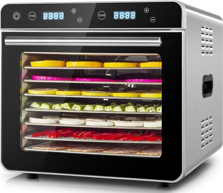 Solidchoice RVS Voedsel Droger met 8 Trays en LED Display