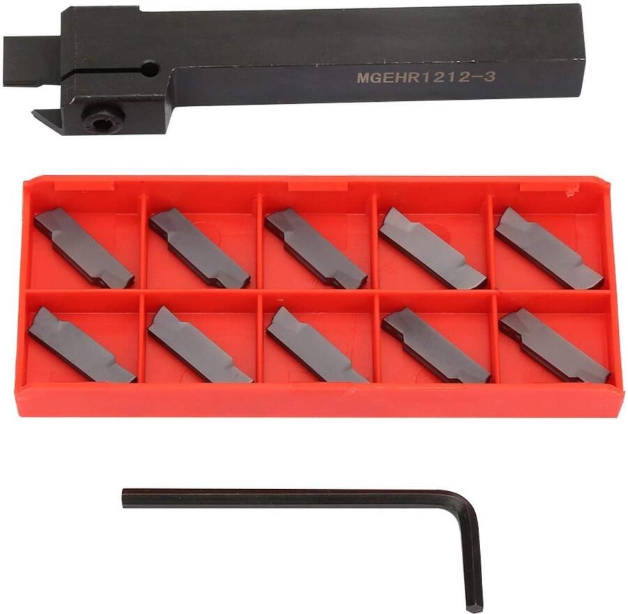 Solidchoice Set van 10 Carbide Indexeerbare Snij-inserts met Houder
