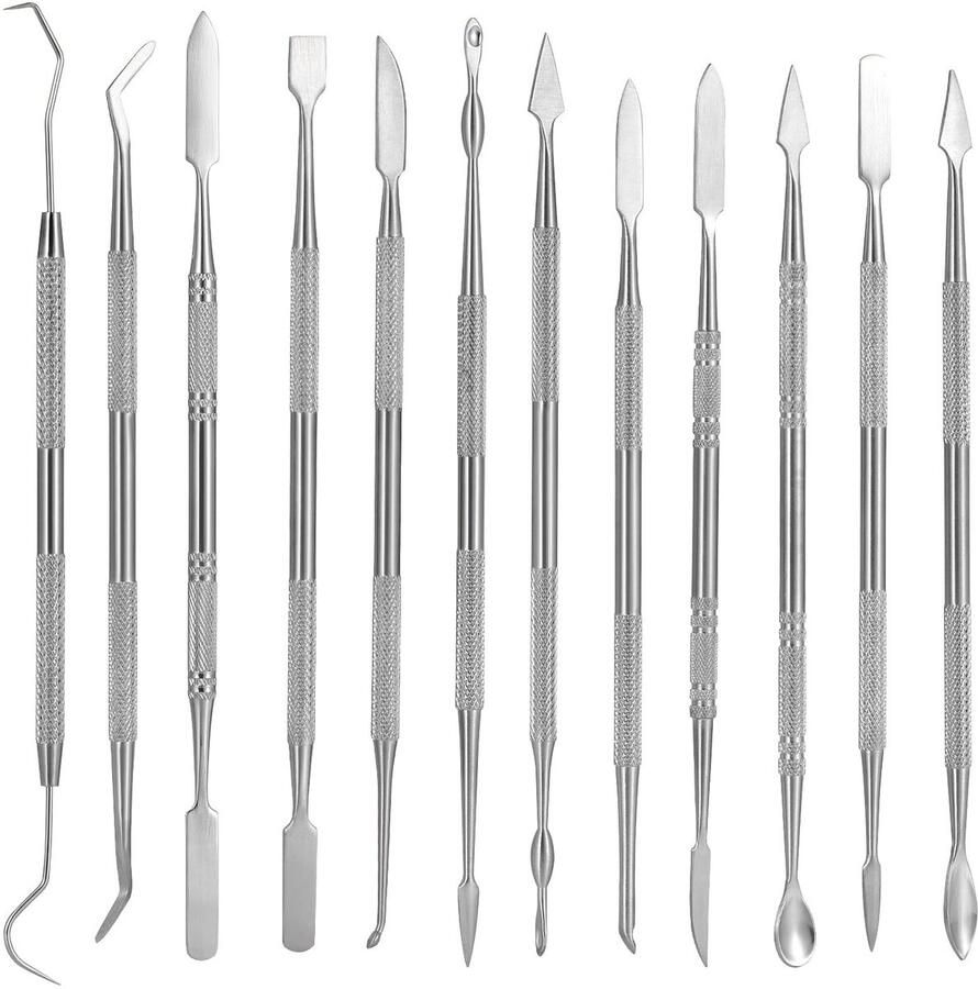 Solidchoice Set van 12 Kleimodelleertools van RVS