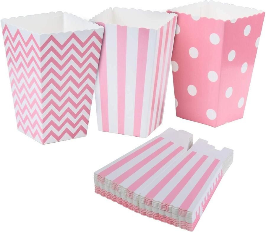 Solidchoice Set van 18 Popcorn Dozen voor Feesten en Evenementen