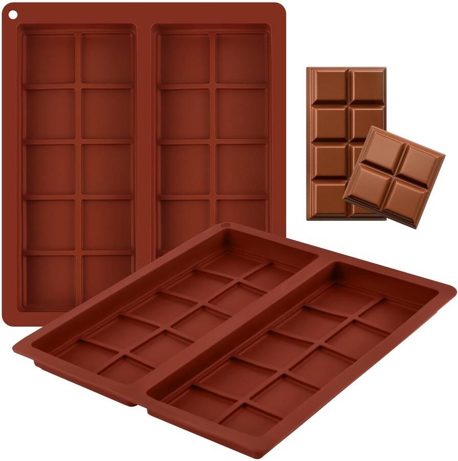 Solidchoice Set van 2 Chocoladevormen met Antiaanbaklaag