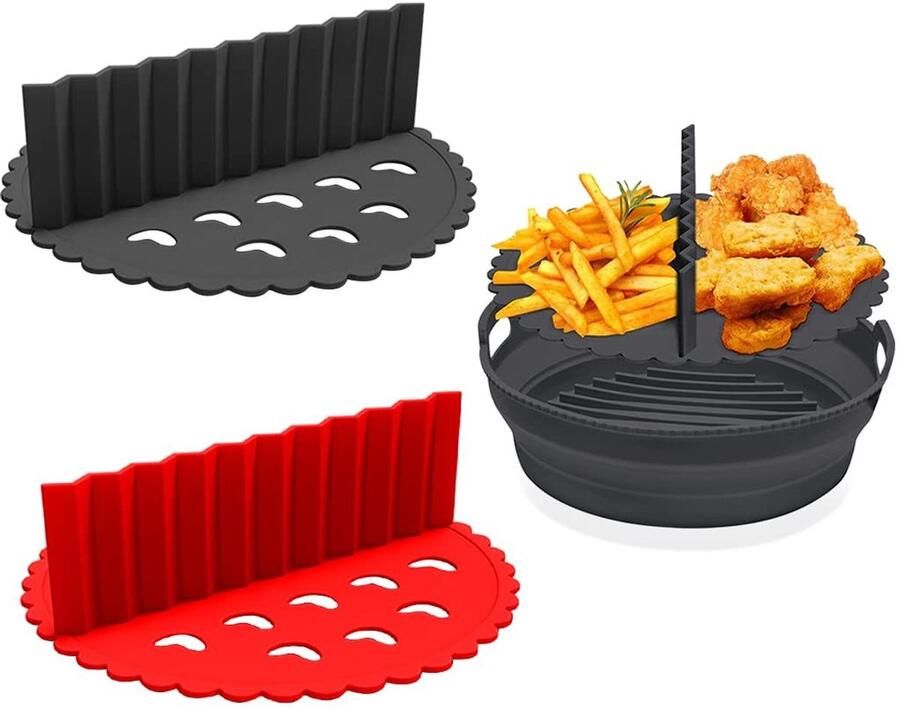 Solidchoice Set van 2 Herbruikbare Airfryer Scheidingsplaten