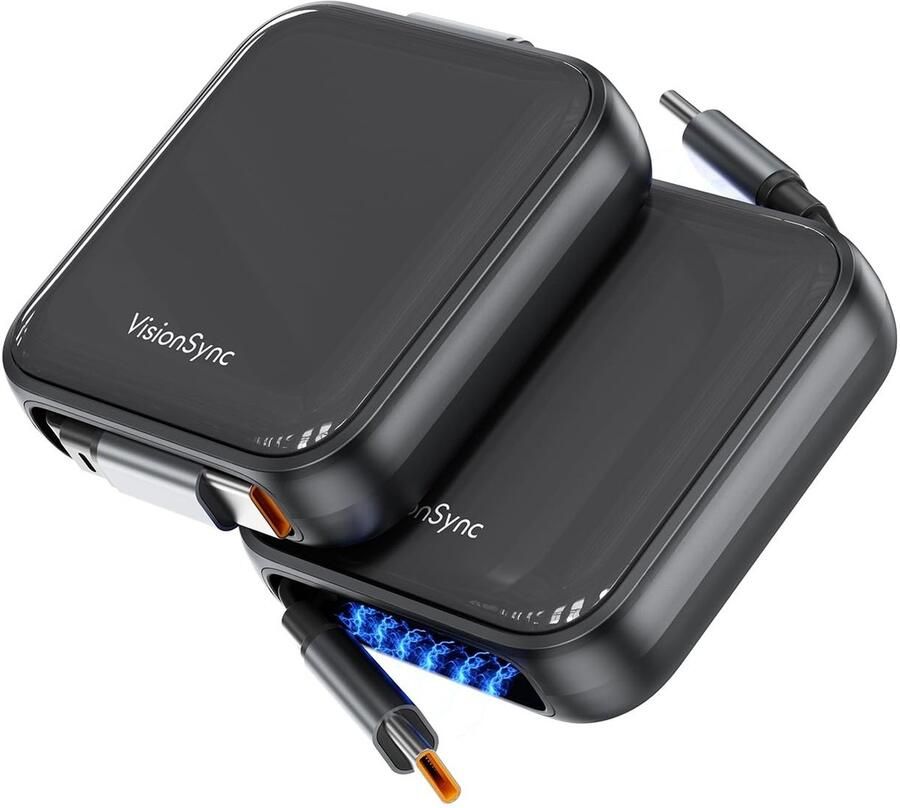 Solidchoice Set van 2 Intrekbare 240 W USB C Snellaadkabels