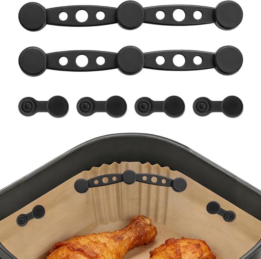 Solidchoice Set van 2 Magnetische Bakpapierhouders voor Airfryer