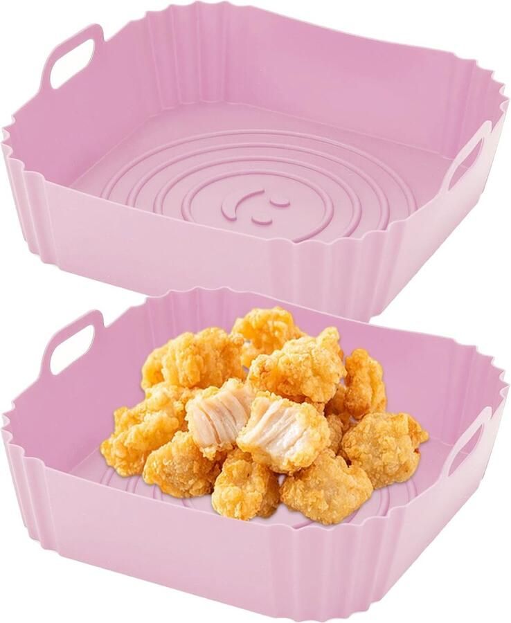 Solidchoice Set van 2 Reusable Silicone Mallen voor Airfryer