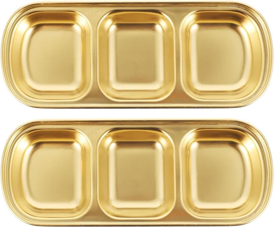Solidchoice Set van 2 Roestvrijstalen Sauskommen