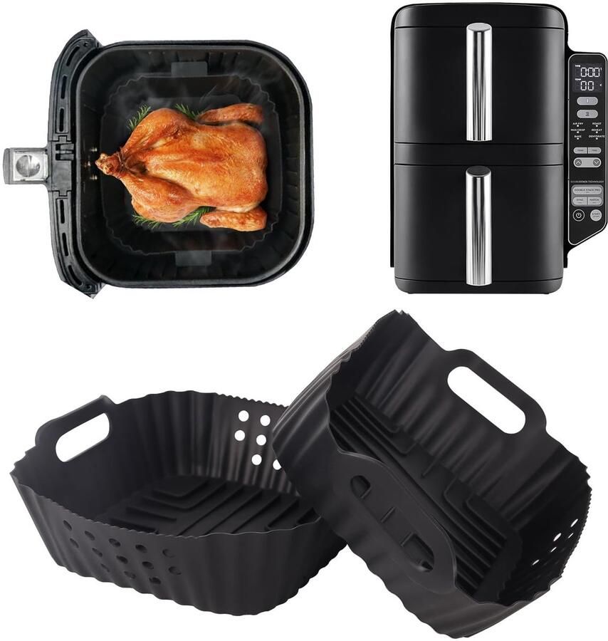 Solidchoice Set van 2 Silicone Mallen voor Ninja Airfryer SL300EU