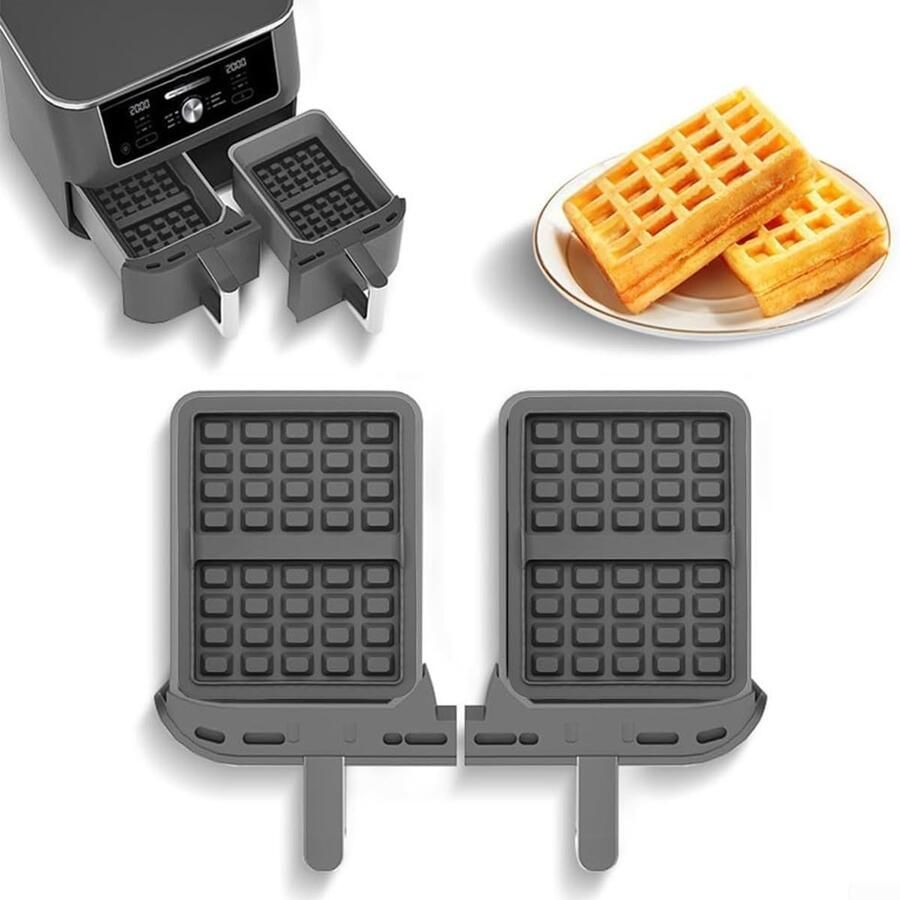 Solidchoice Set van 2 Wafelplaten voor Heteluchtfriteuse