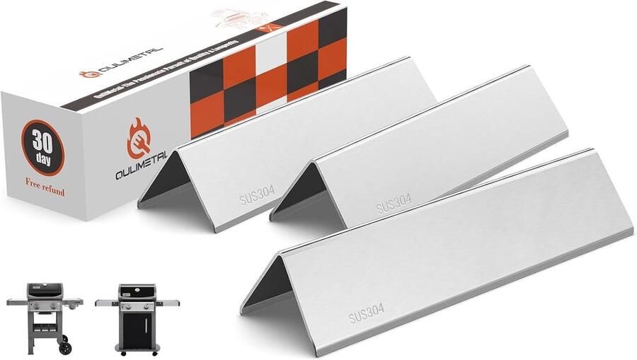 Solidchoice Set van 3 RVS Flavorizer Bars voor Gasgrills