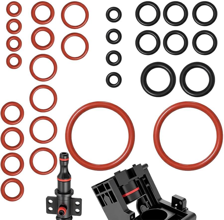 Solidchoice Set van 30 Silicone O-Ringen voor Koffiemachines