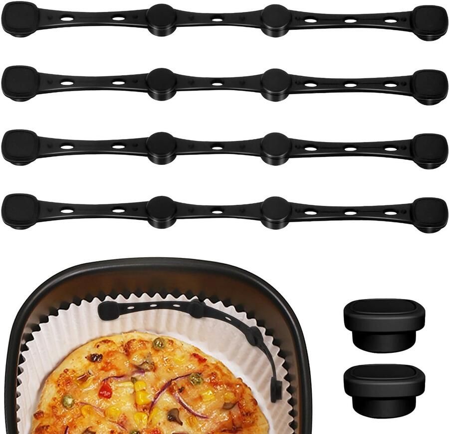 Solidchoice Set van 4 Magnetische Siliconen Airfryer Accessoires