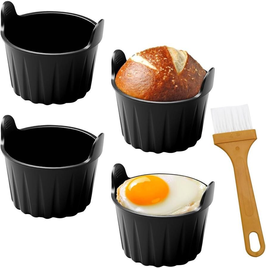 Solidchoice Set van 4 Silikonenvormen voor Air Fryer