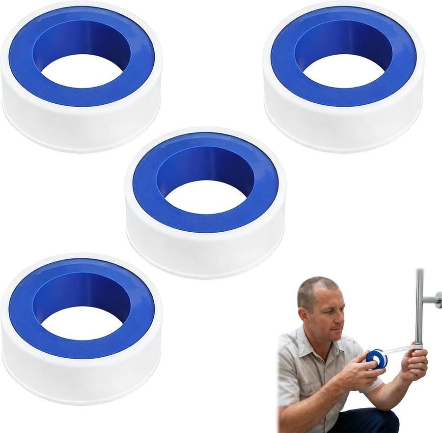 Solidchoice Set van 4 Teflon Tapes voor Waterdichte Reparaties