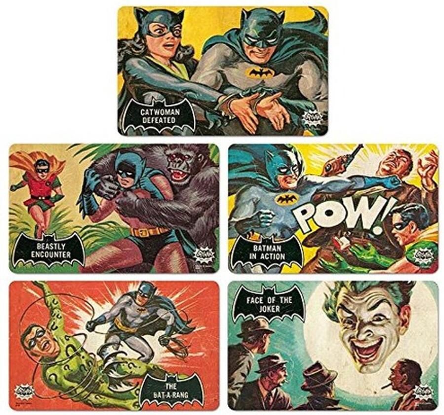 Solidchoice Set van 5 Ontbijtplanken Batman en Robin Gelicentieerd