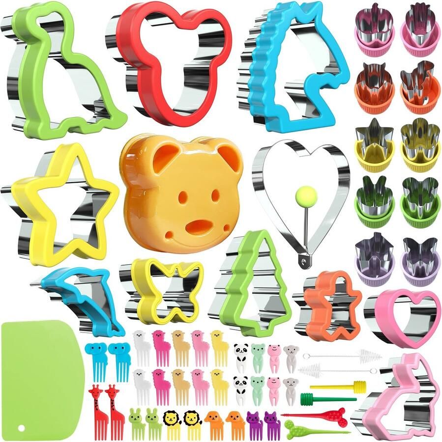 Solidchoice Set van 59 Kinder Sandwich Snijders en Fruitvormen
