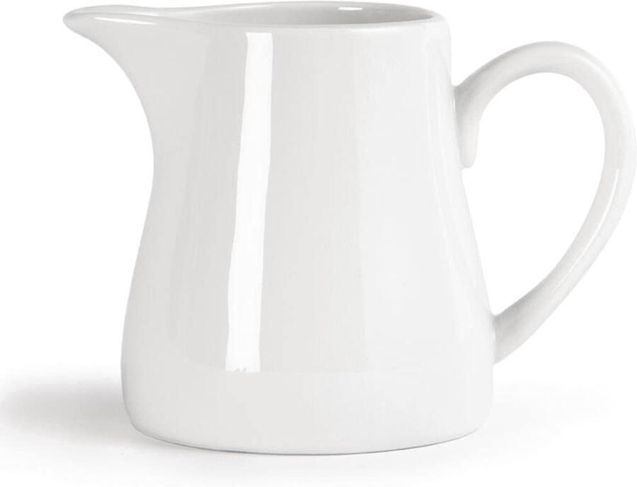 Solidchoice Set van 6 Melk- en Suikerkanne 305ml Wit