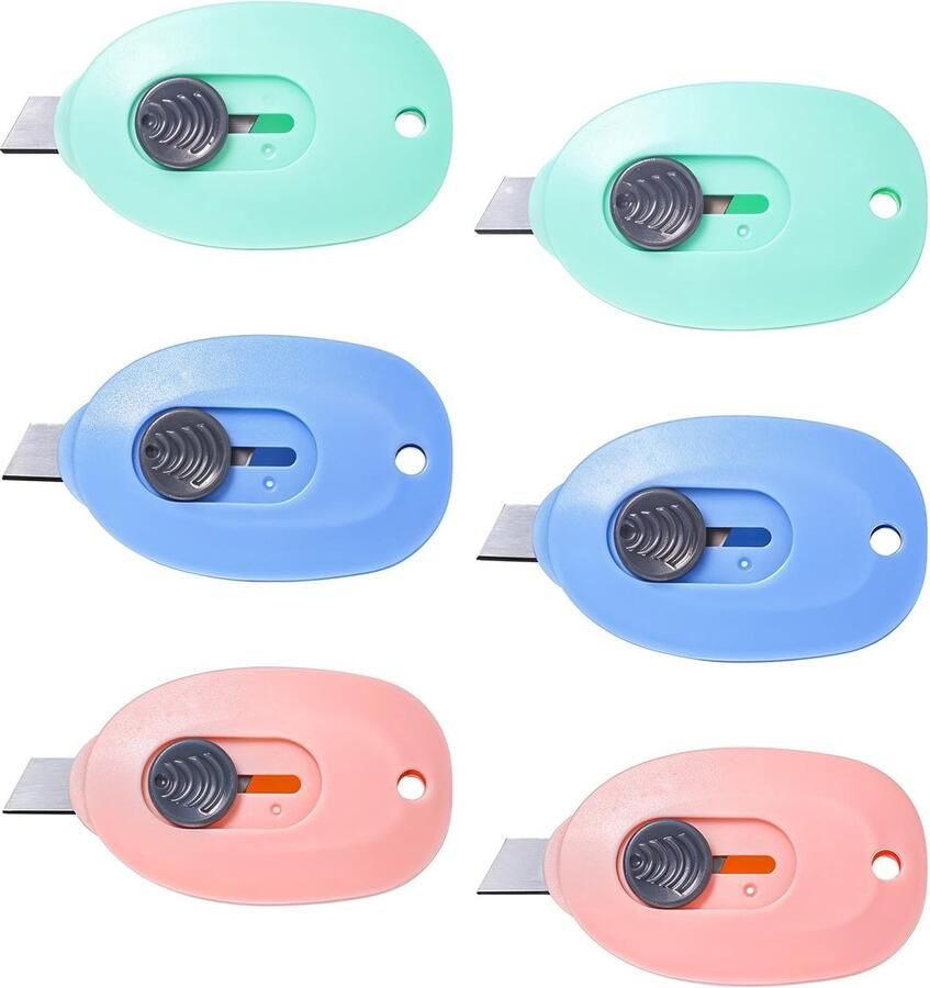 Solidchoice Set van 6 Mini Snijknives voor Precisiewerk en Creatieve Projecten