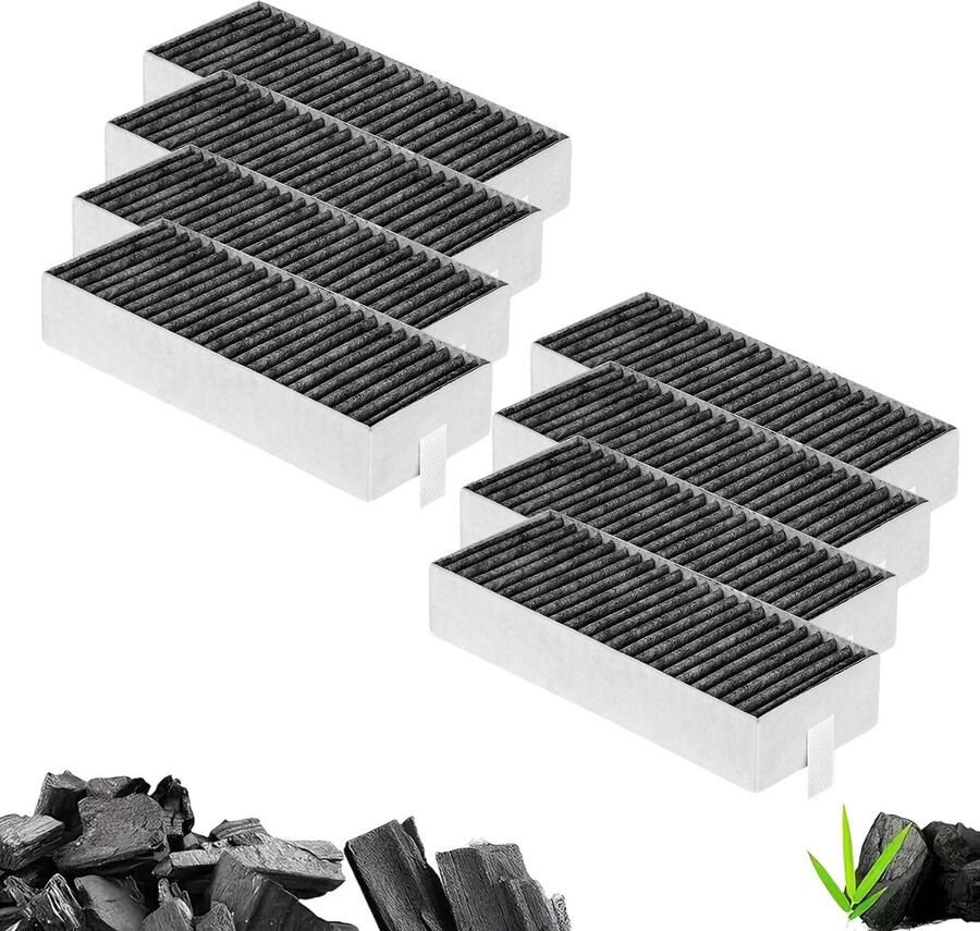 Solidchoice Set van 8 Actieve Koolfilters voor Afzuigkappen