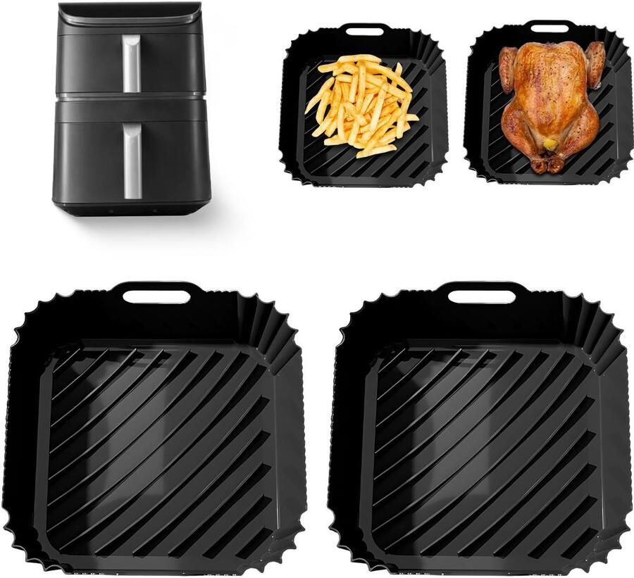 Solidchoice Silicone Accessoires voor Hot Air Fryer voor Optimale Bakresultaten