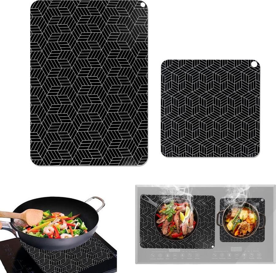 Solidchoice Silicone Deksel voor Inductiekookplaat Set van 2